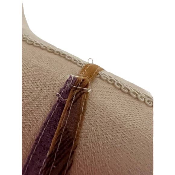 SHE’S COOL Women’s Floral Purple and Yellow Midi Lined Dress Size 1X - Picture 5 of 9